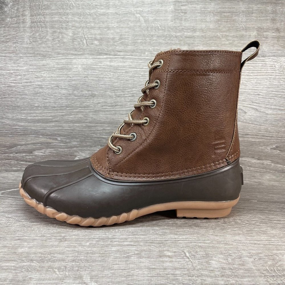 London Fog Seth Duck Boots Men Cognac Brown Size 11 CL30424M Outdoors Spring New